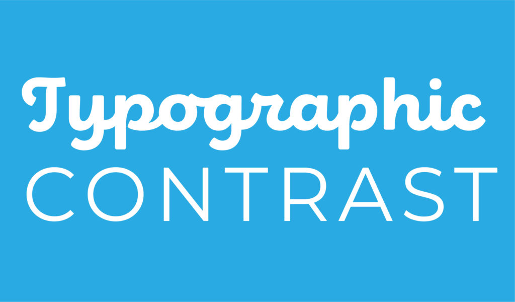 Contrast of Typography