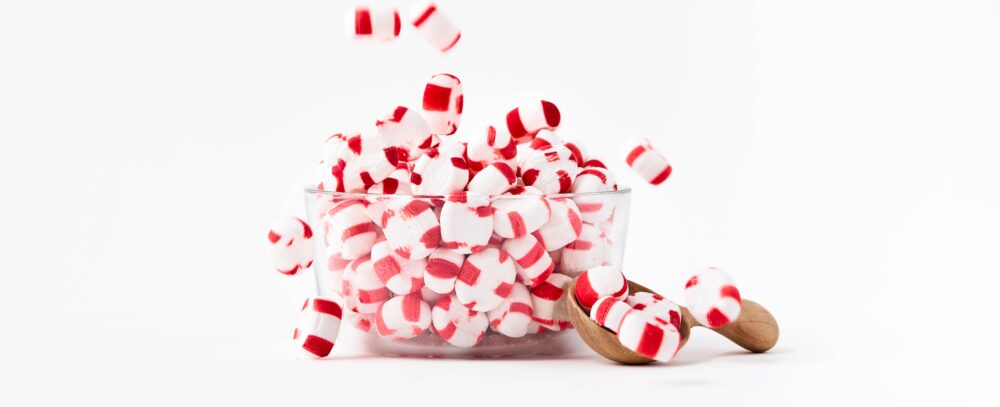 Bowl of peppermints
