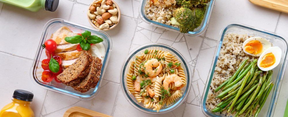 Table Set with Trendy Foods