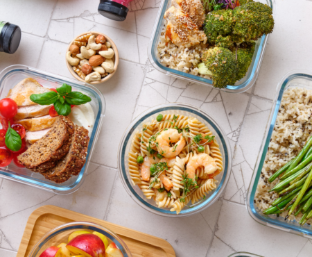 Table Set with Trendy Foods