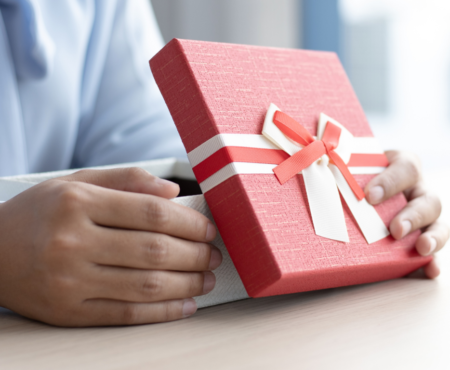 Someone Opening a Gift